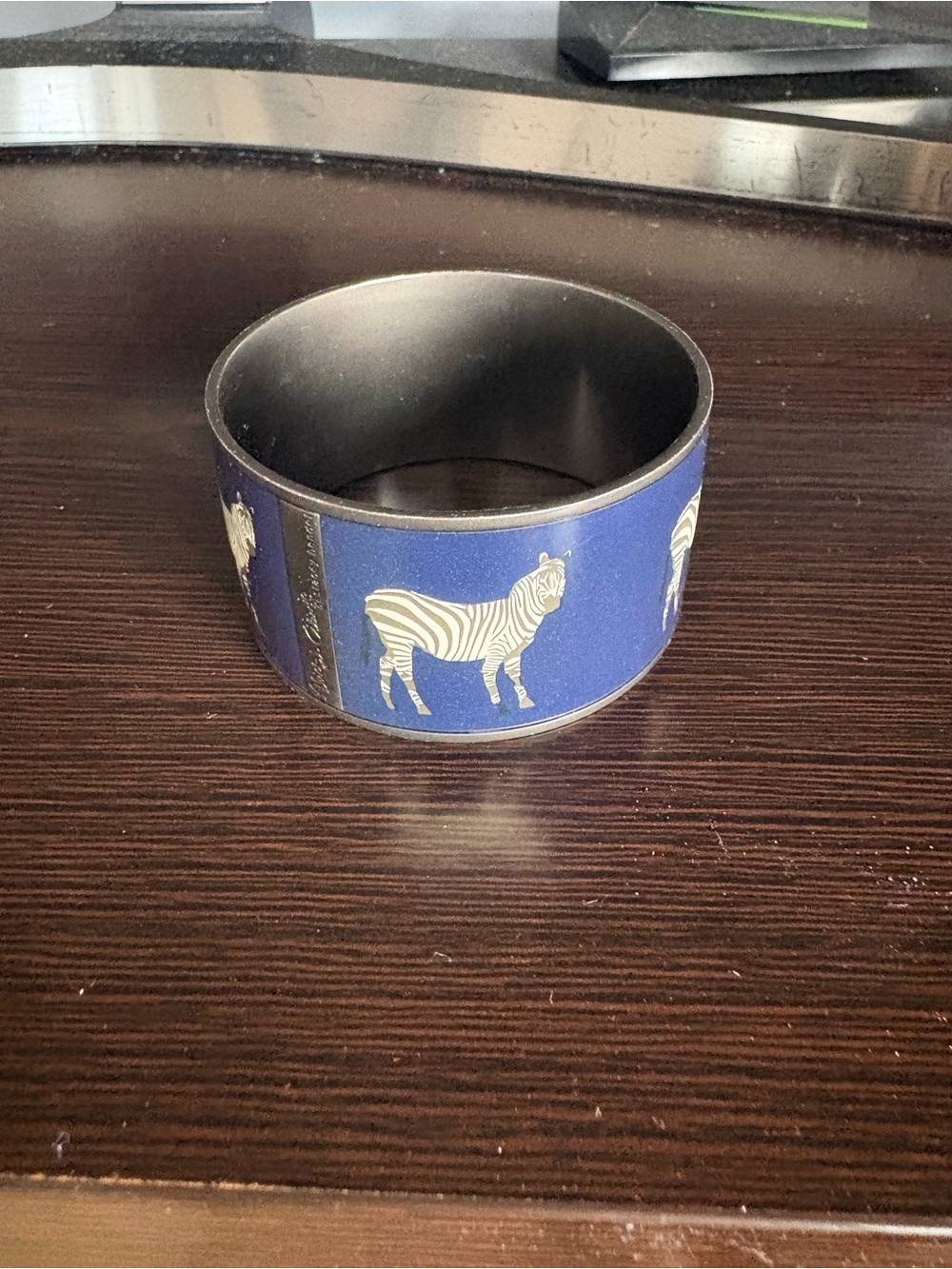 Alice & Olivia navy zebra bangle